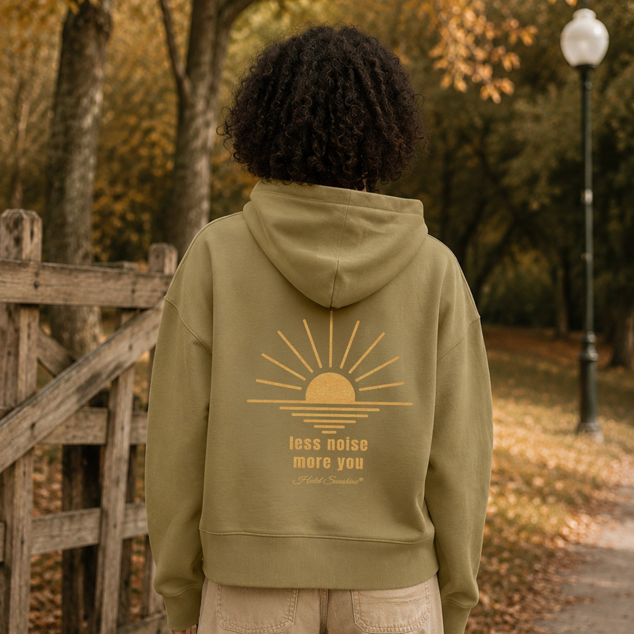 Less Noise More You · Crop Hoodie (Unisex)