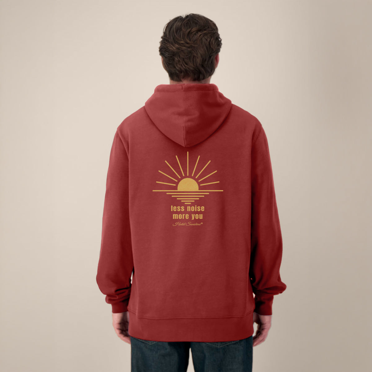 Less Noise More You Everyday Hoodie Earthred Model