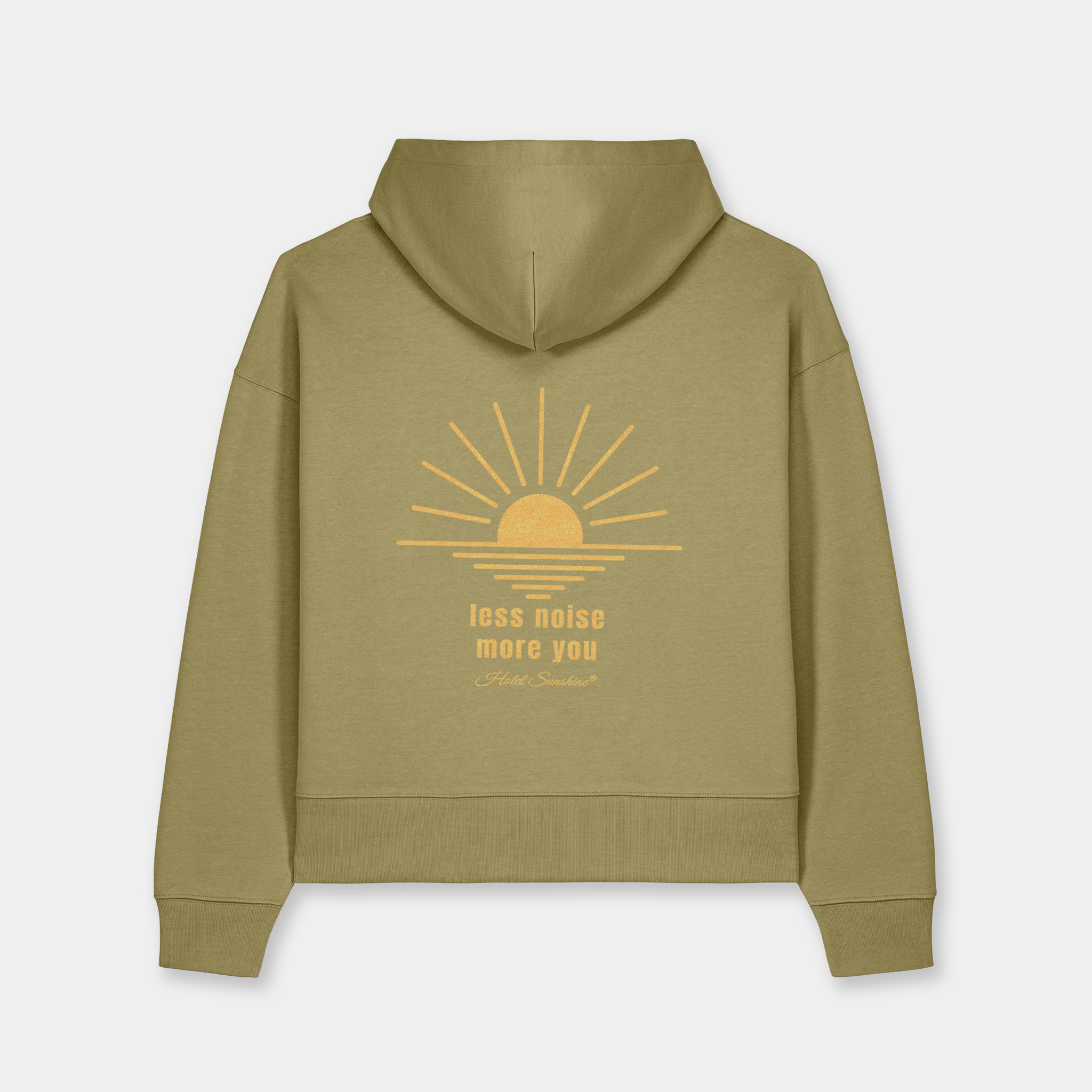 Less Noise More You · Crop Hoodie (Unisex)