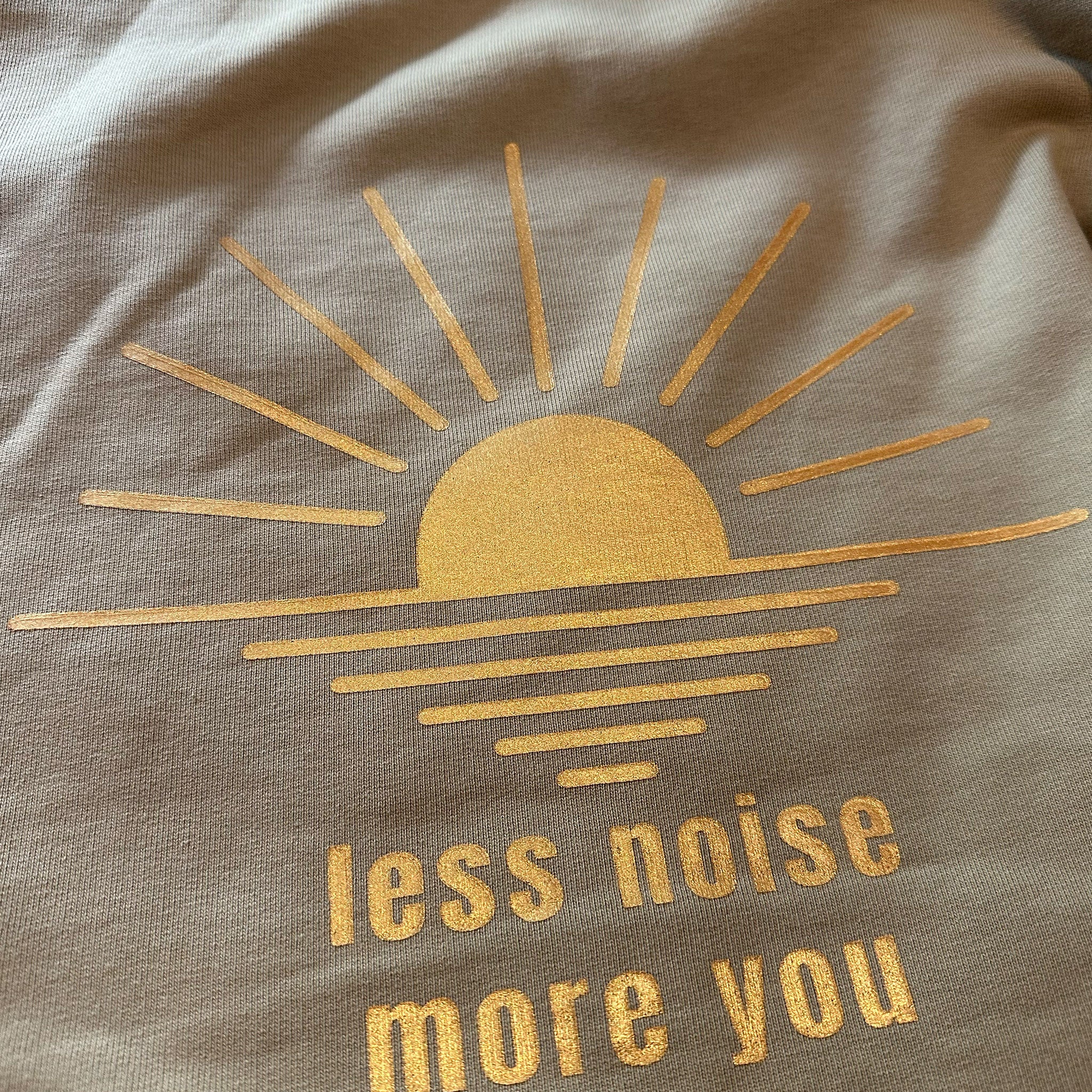 Less Noise More You · Crop Hoodie (Unisex)