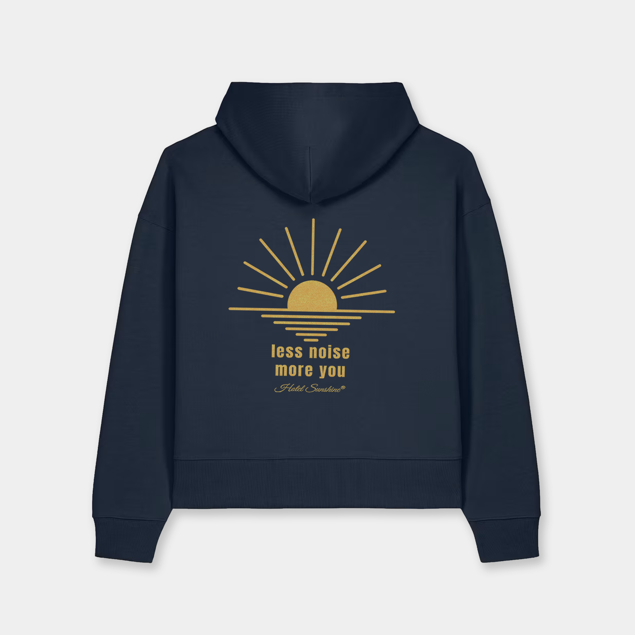 Less Noise More You · Crop Hoodie (Unisex)