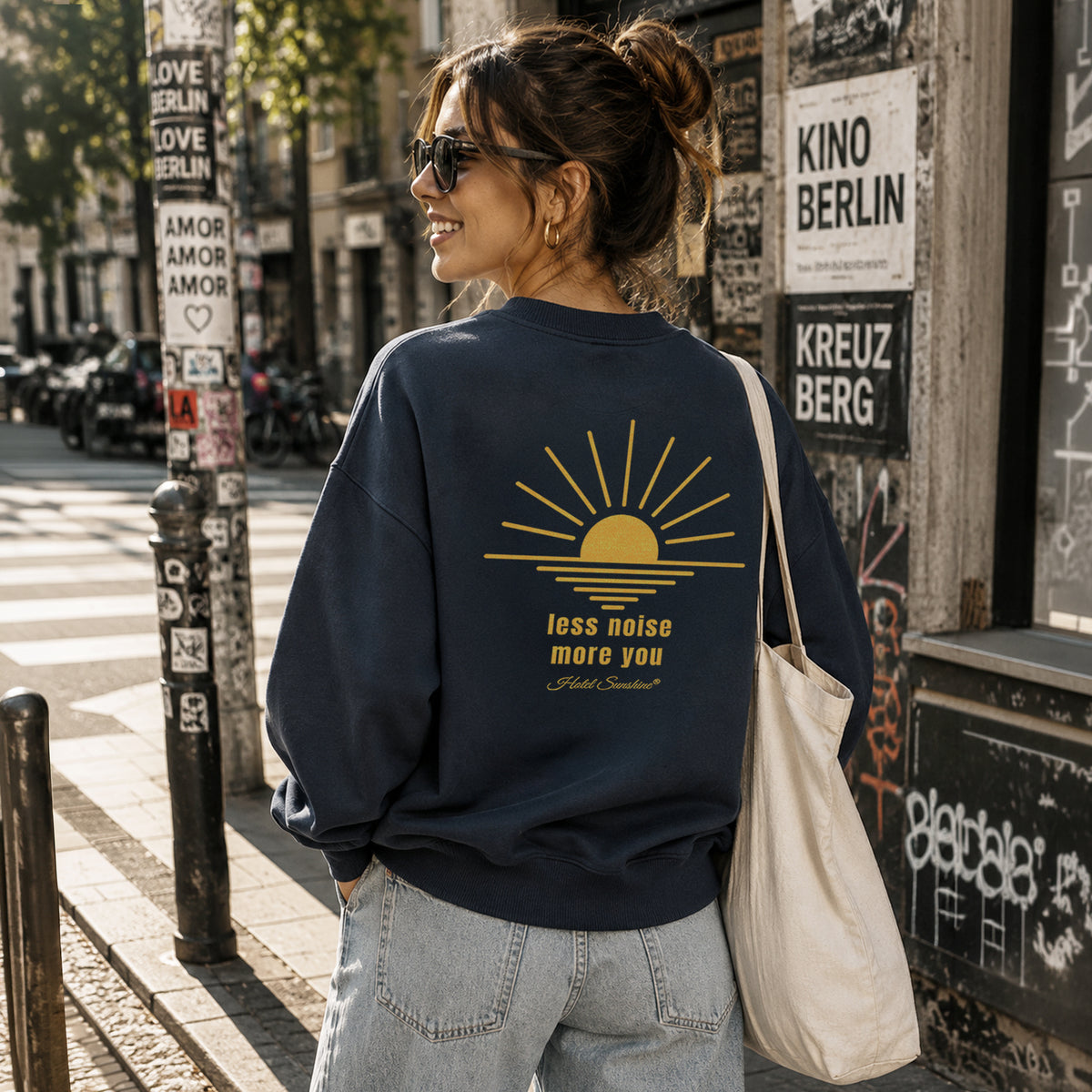 Less Noise More You · Crop Sweater (Unisex)