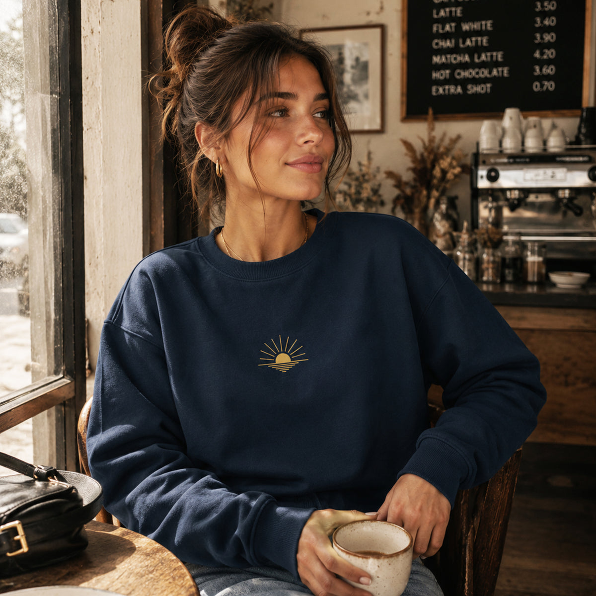Less Noise More You · Crop Sweater (Unisex)