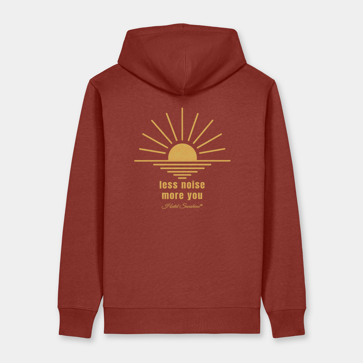 Less Noise More You Everyday Hoodie Earthred Rücken
