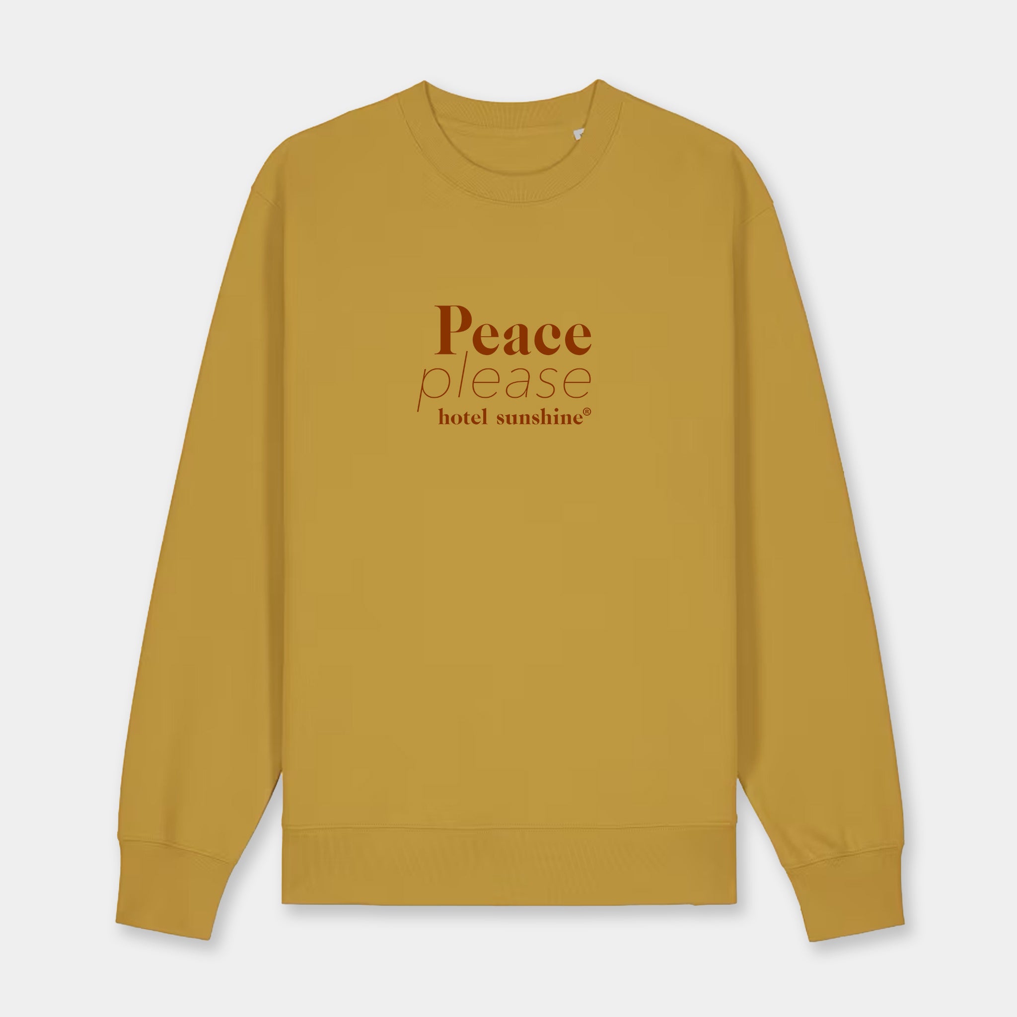 Peace Please Everyday Sweater Goldbrown