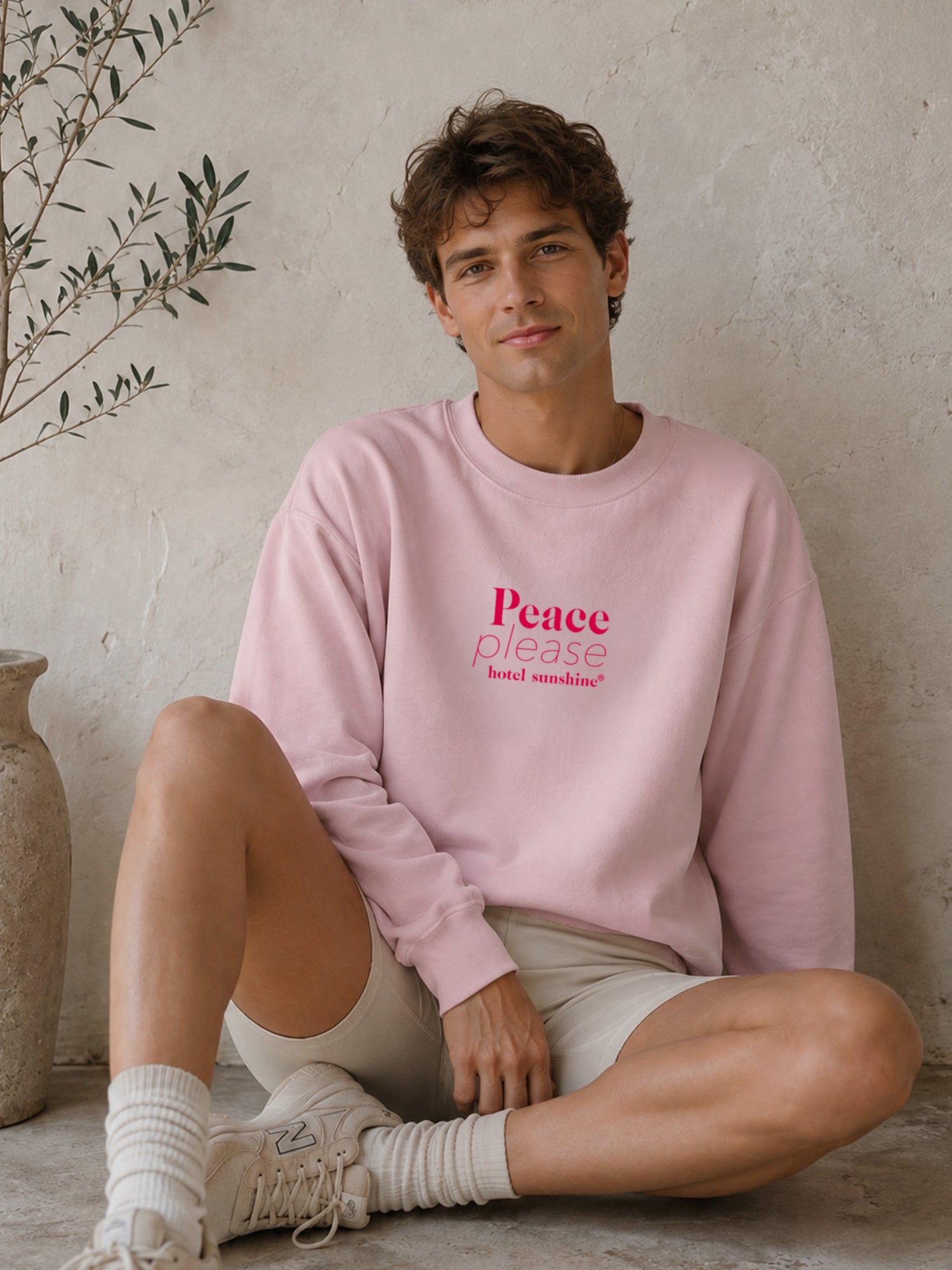 Peace Please Everyday Sweater Rose (unisex)