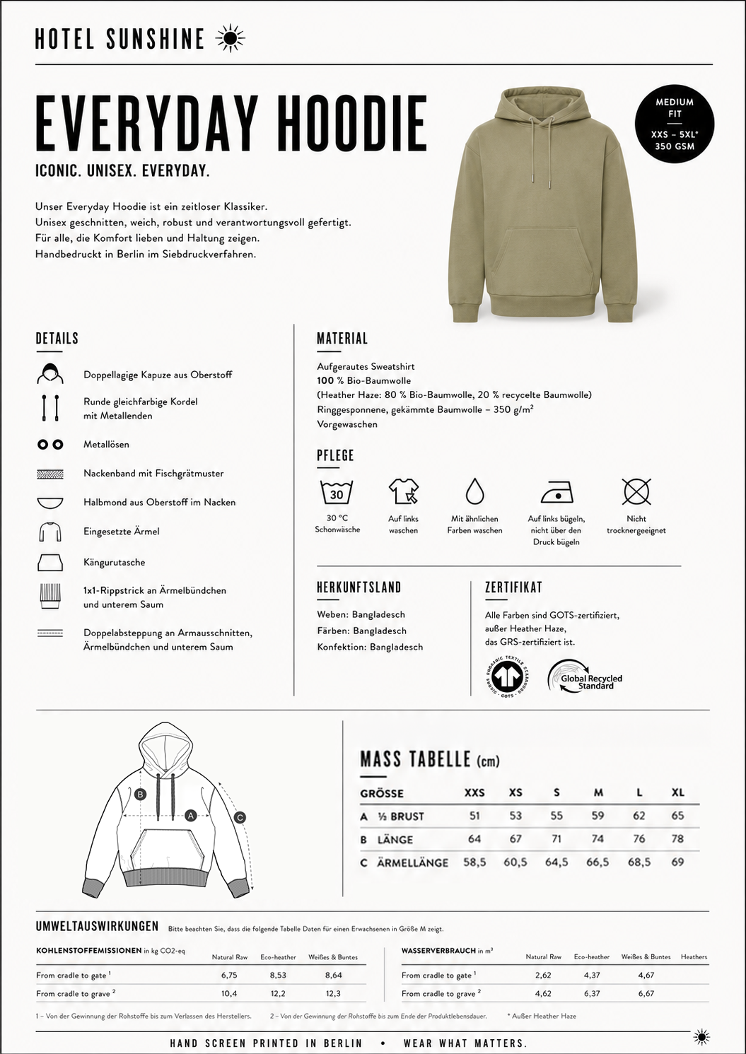 Let the Sun Shine In Everyday Hoodie Lavender (Unisex)