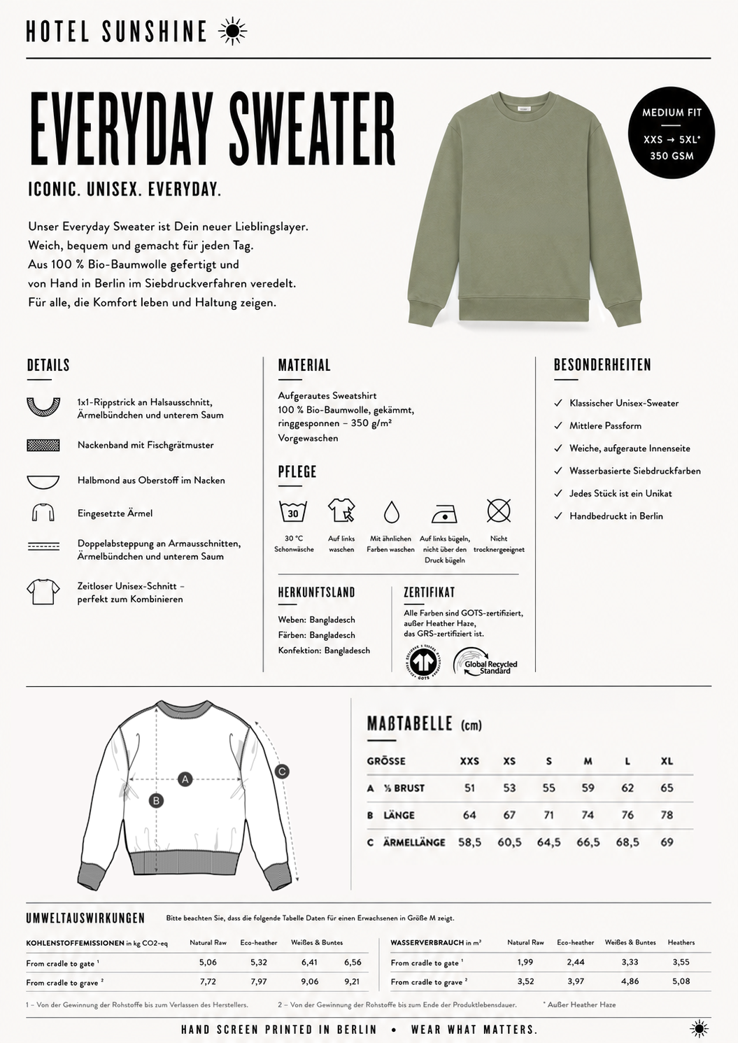 Peace Please Everyday Sweater Rose (unisex)
